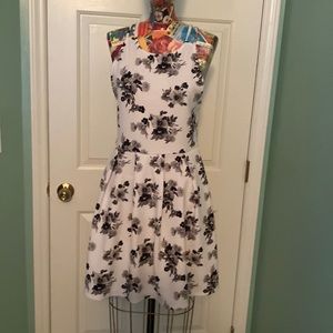 Back and white dress